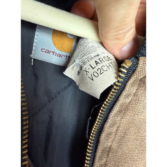 VTG Carhartt Quilted Canvas Duck Vest Men's Sz. XL - Picture 5 of 9